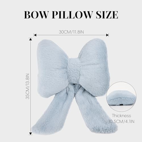 Bow Car Headrest Pillows Plush Car Neck Pillows - Image 2