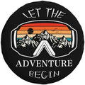 Let The Adventure Begin Spare Tire Cover Wheel Protectors Weatherproof by Unknown