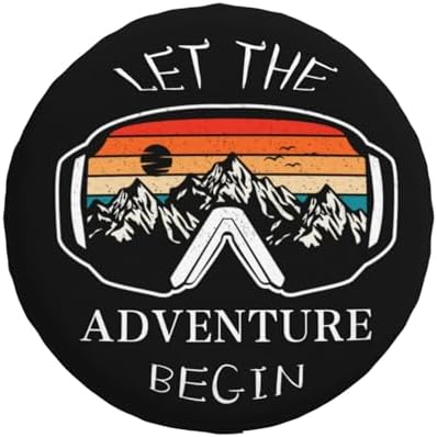 Let The Adventure Begin Spare Tire Cover Wheel Protectors Weatherproof by Unknown