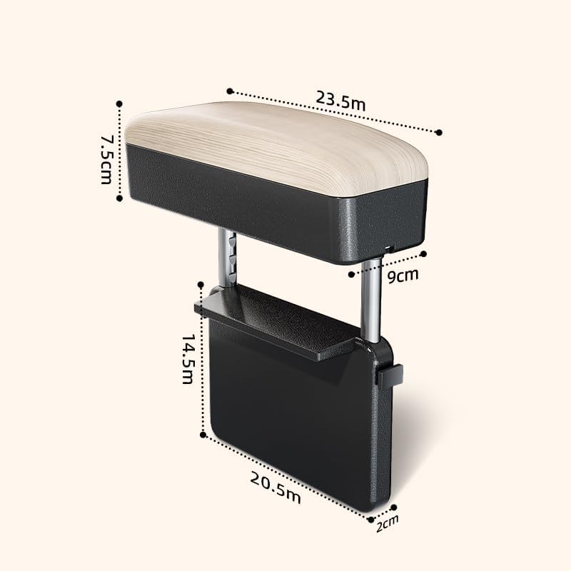 Car Console Armrest Box Arm Rest Height Adjustable Comfort Elbow Pad Universal - Image 4
