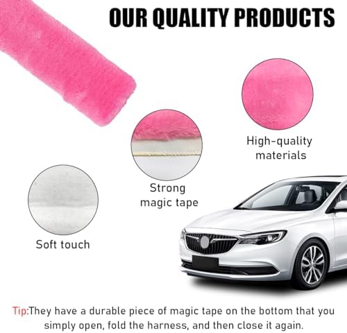 Yourkar 2 PCS Car Seat Belt Cover, Soft Auto Seatbelt Protector - Image 3