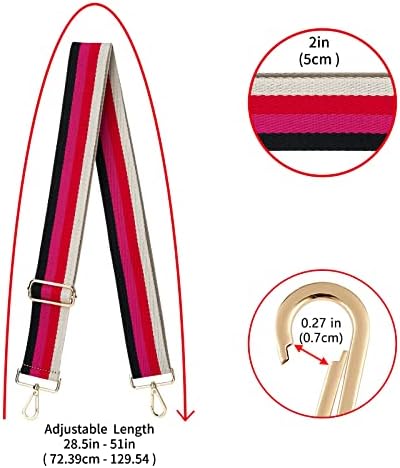 ZOOEASS Wide Shoulder Strap Adjustable Replacement Belt Crossbody Canvas Bag - Image 5