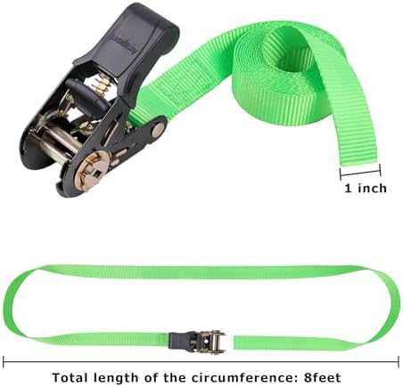 Ayaport Endless Ratchet Straps, 8FT Heavy Duty Cargo Tie Downs - Image 3