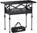 Anbte 3ft Aluminum Roll Top Folding Camping Table by Anbte