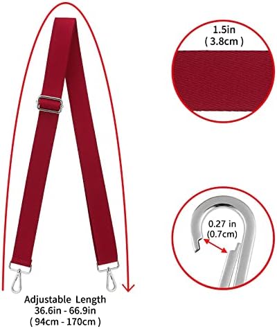 ZOOEASS Wide Shoulder Strap, Adjustable Replacement Belt Crossbody Canvas Bag - Image 3