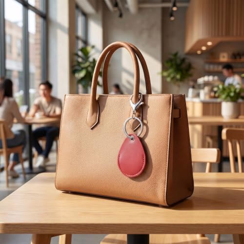 PAGOW 2.3x1.8in Key Fob Holder, PU Leather RFID Key Case Protector - Image 5