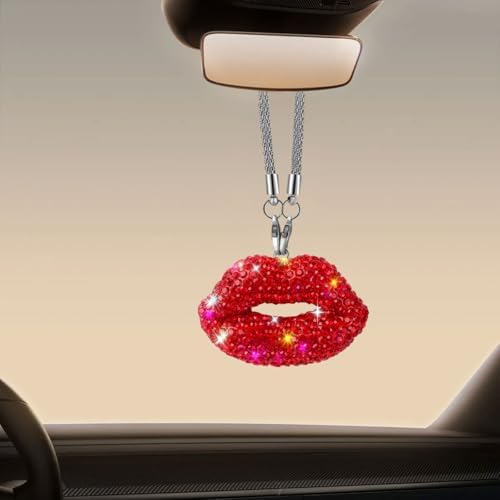 Bling Lip Diamond Car Hanging Accessories by smilfuy
