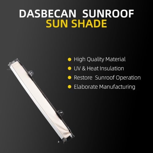 Dasbecan Beige Panoramic Sunroof Sun Shade Compatible - Image 5