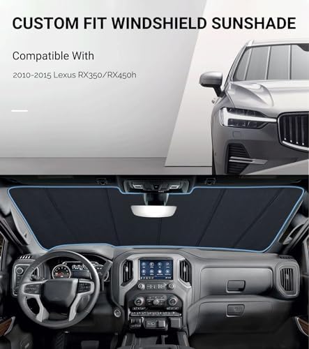 Pigenius Windshield Sunshade for Lexus RX350/RX450h 2010-2015 - Image 2