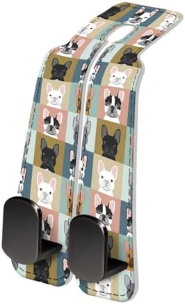 PU Leather Car Seat Hook, Storage Headrest Hanger, Cute Car Backseat Organizer by Unknown