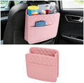 Car Seat Back Organizer, Leather Automotive Backseat Hanging Storage Pocket by Guilcam