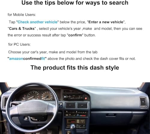 Dash Cover Mat Custom Fit for Toyota Corolla F222 - Image 2