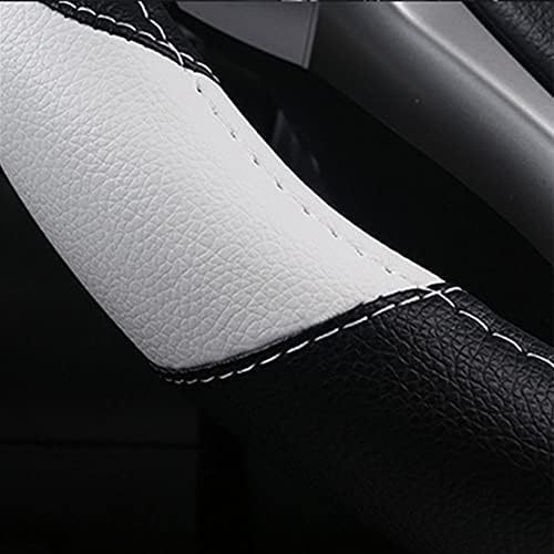 Leather Car Steering Wheel Cover, Universal Fit - Image 5