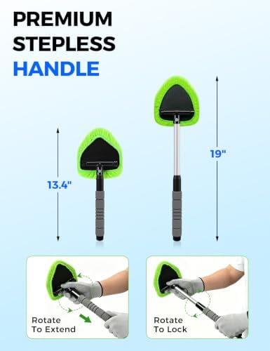 XINDELL Interior Windshield Cleaner Tool – Car Interior Window Cleaning Kit - Image 3