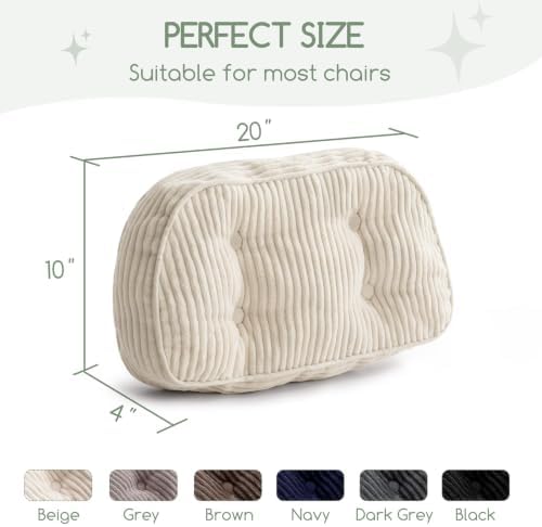HIGOGOGO Lumbar Support Pillow for Recliner Chair/Accent Chair/Couch/Office - Image 3