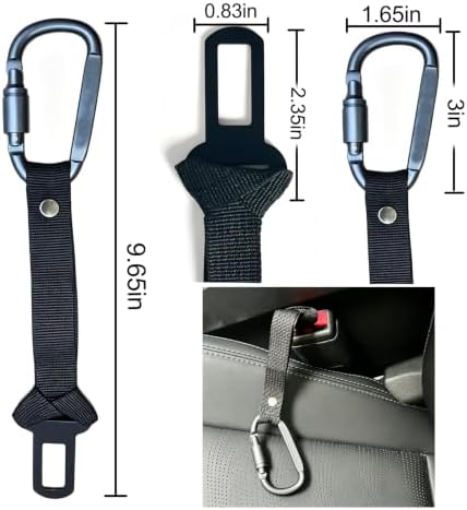 2 Pack Pet Car Seat Belt Restraint, Dog & Cat Car Seat Belt Anchor - Image 2