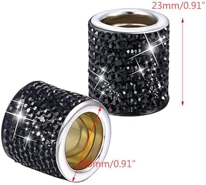 Riloer 4-Pack Car Headrest Collars, Car Seat Headrest Decoration, Rhinestone - Image 5