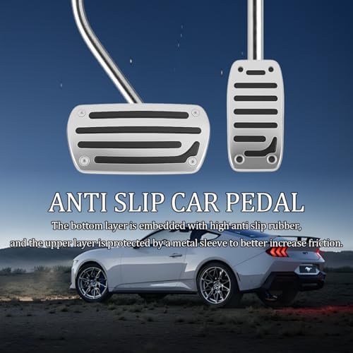 2PCS Non-Slip Pedal Covers for Automatic Transmission Vehicles - Image 4