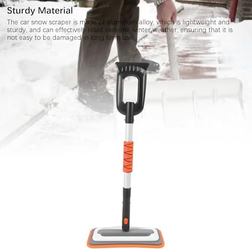 Heavy - Duty Aluminum Ice Scraper Snow Brush, Efficient Snow Removal Kit - Image 7