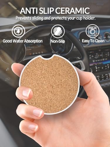 WOCOCN Car Coasters, Cup Holder Coasters - Image 3