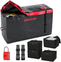 Mockins 15 Cu Ft Durable Trailer Hitch Cargo Carrier Bag w/ 4 Packing Cubes by Mockins