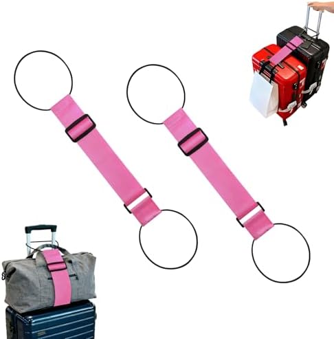 Luggage Straps for Suitcases，Multi-Use Strong Adjustable Luggage Connector by Unknown