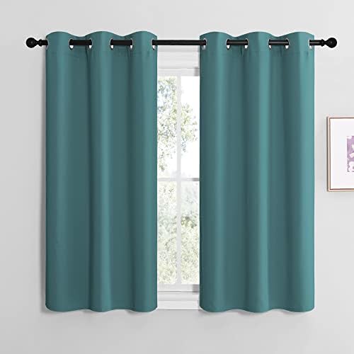 NICETOWN Short Kitchen Blackout Curtains, Thermal Insulated Solid Grommet by NICETOWN