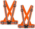 Reflective Vest Running Gear, 2-10Pack High Visible Safety VES by SAWNZC