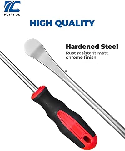ROTATION Tire Lever, 14.5 Inch, Extra Long Steel Tool - Image 2
