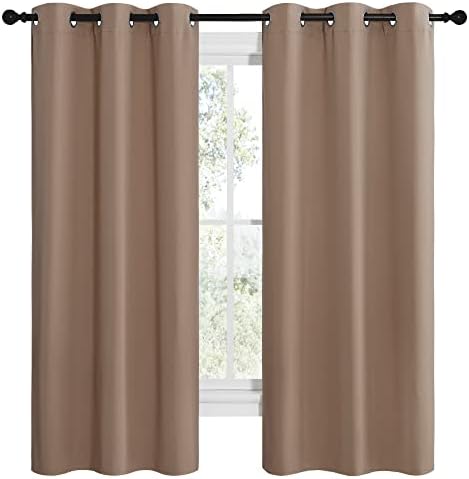 NICETOWN Cappuccino Blackout Curtains - Image 2