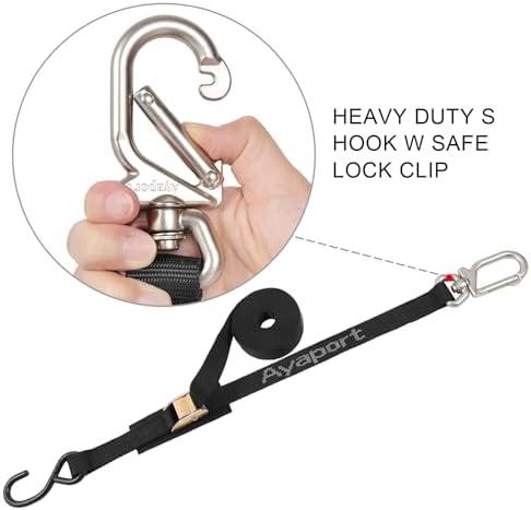 Ayaport Cam Buckle Tie Down Straps 6 feet - Image 2