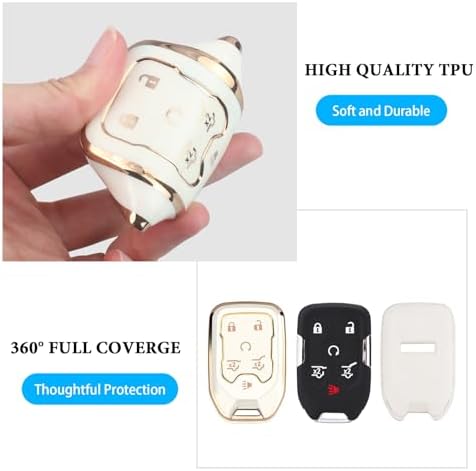 for Chevy GMC Key Fob Cover 6 Buttons Key Case 2016-2025 - Image 4