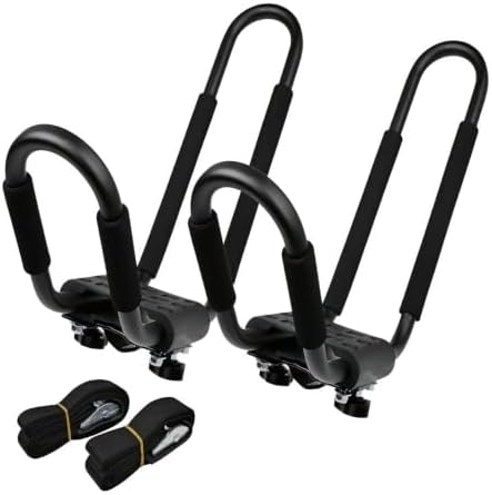 Kayak Roof Rack for Car Top Carrier J Cross Bar Canoe Boat Mount 1Pair by Unknown