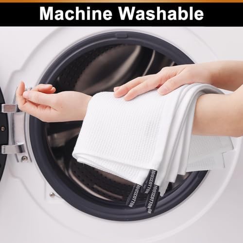 Homaxy 100% Cotton Waffle Weave Dish Cloths, 8 Pack - Image 5