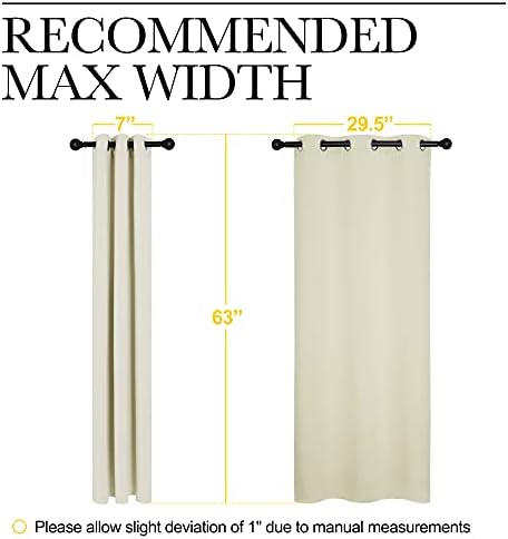NICETOWN Kitchen Curtains, Short Curtains, 1 Pair - Image 6