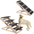 Upgrade 2-in-1 Pet Ramp Dog Stair, Folding Pet Stairs, Portable Dog Ramp by Wotunest