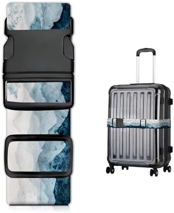 Luggage Straps for Suitcases, Heavy Duty Travel Belt by JYCardPKT