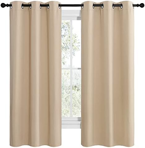 NICETOWN Biscotti Beige Room Darkening Curtains - Image 2