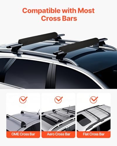 VEVOR Soft Roof Rack Pads, 88LBS Load Capacity Luggage Kayak Carrier - Image 2