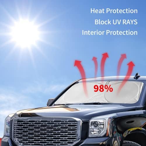 INSAUTO for Rogue Windshield Sun Shade Sunshade Foldable for Nissan Rogue - Image 3