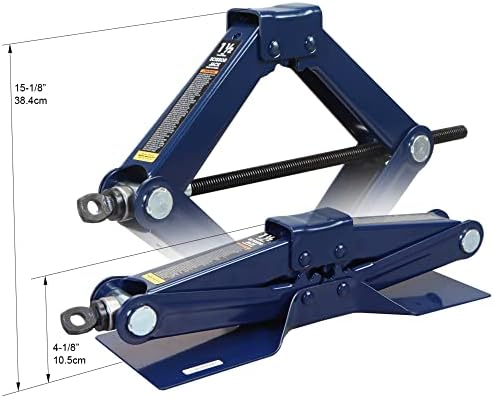 TCE AT10152U Torin Steel Scissor Lift Jack Car Kit, 1.5 Ton Capacity - Image 3