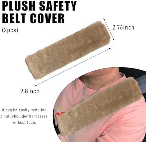 Yourkar 2 PCS Car Seat Belt Cover, Soft Auto Seatbelt Protector - Image 2