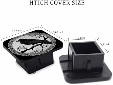 Rubber Hitch Tube Cover Crow, Tow Hitch Covers - Image 2