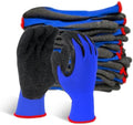 Evridwear Crinkle Latex Rubber Coated Safety Work Gloves by Evridwear