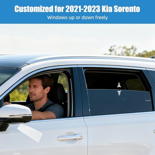 Kia Sorento Window Shades 2021-2023, Rear Side Mesh - Image 2