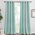 NICETOWN Aqua Blue Blackout Curtains 96" Long by NICETOWN