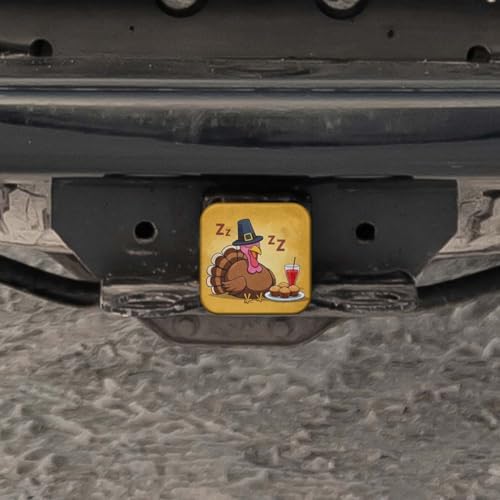 Swono Turkey Trailer Hitch Cover Plug Thanksgiving Turkey Sleeping Cute Hitch - Image 5