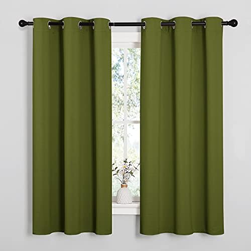 NICETOWN Kitchen Curtain Panels Blackout Draperies, Thermal Insulated Solid by NICETOWN