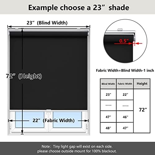 AOSKY Blackout Cordless Roller Shade - Image 5