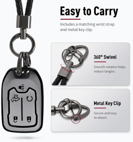 PIFOOG Matte Gray Key Fob Cover Fit - Image 6